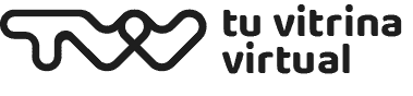 logo tu vitrina virtual color negro